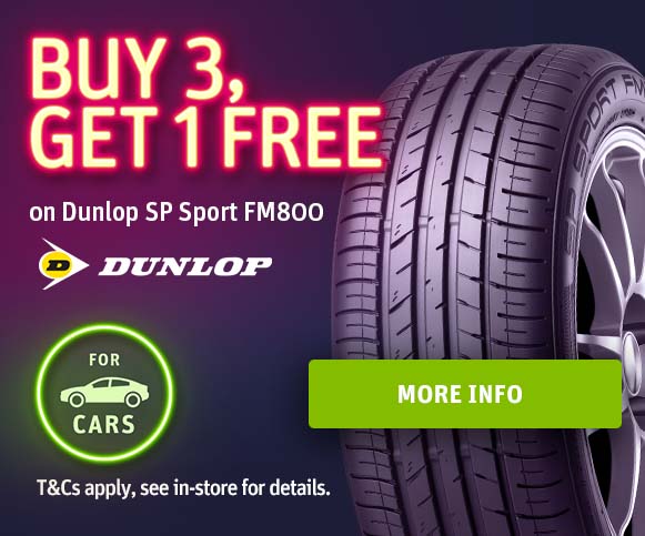 Buy 3 Get 1 Free Dunlop SP Sport FM800